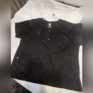 Black Wonderwink 2XL Scrub Lab Jacket